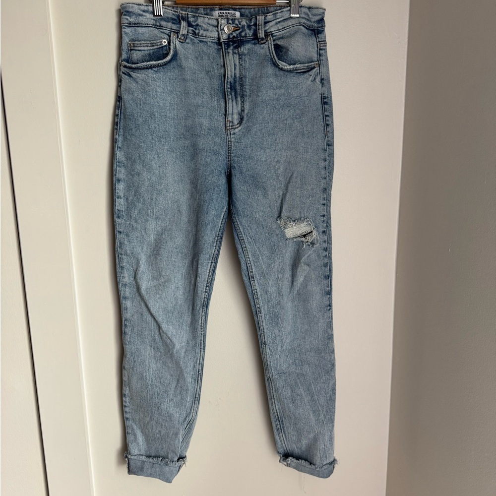 Zara Light Blue Jeans - straight - size 8